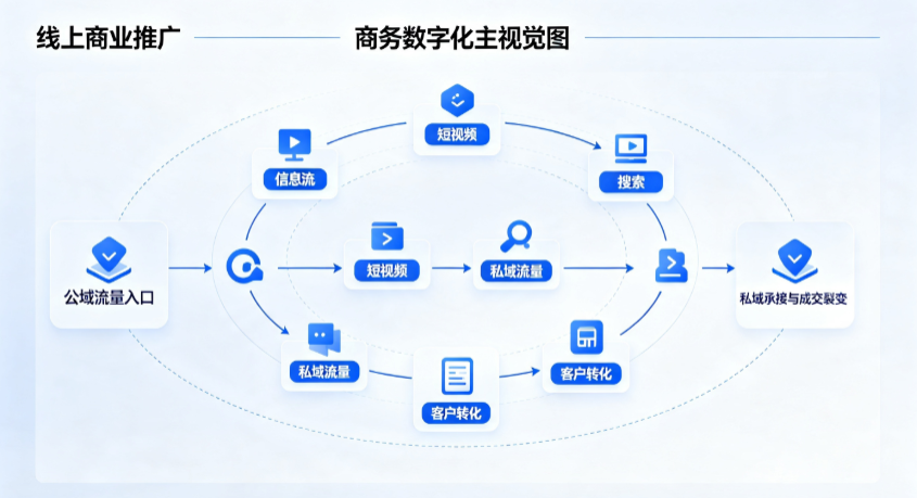 上蔡县线上商业推广怎么做？全域流量闭环搭建与低成本转化实战指南